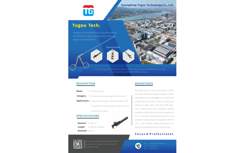 Brochure for Suture scissors